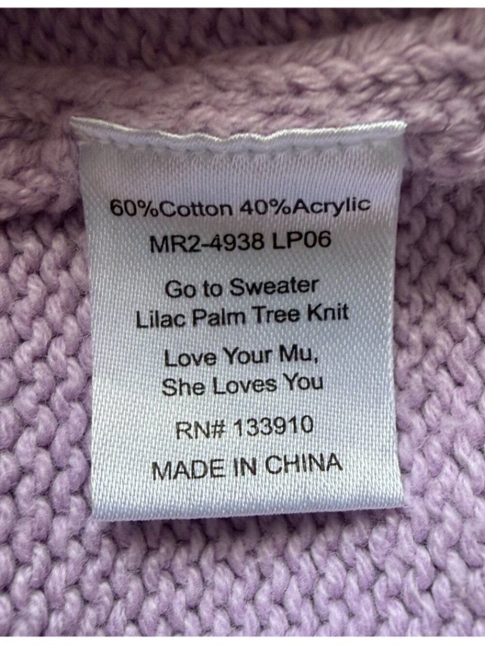 Show Me Your Mumu Purple Boardwalk Sweater Size Medium - Picture 7 of 8